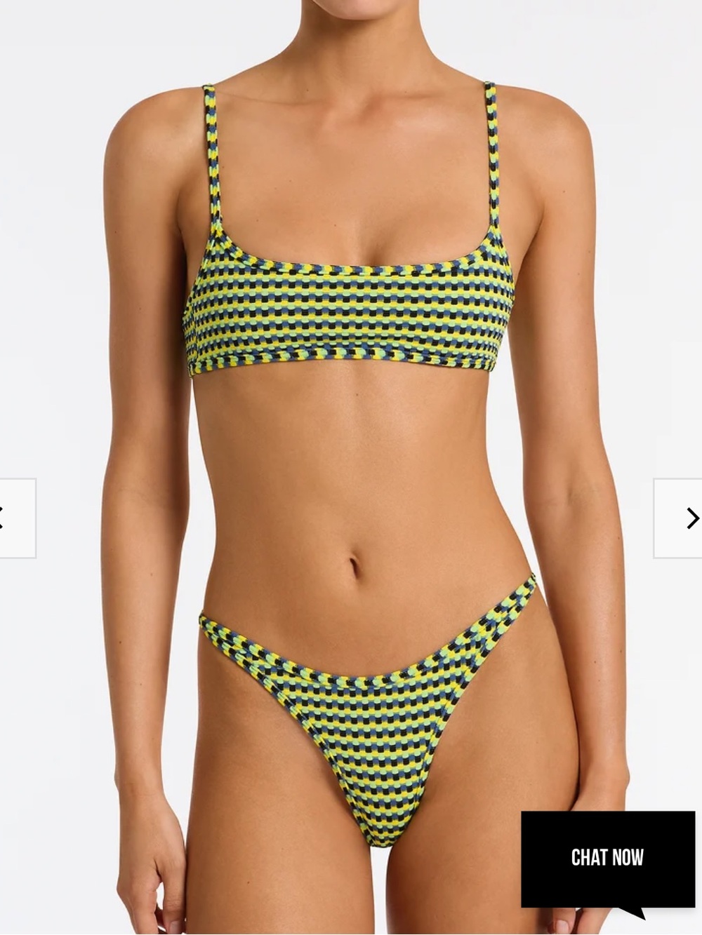 triangl MIMA - INK CONFETTI TEXTURED CROP BIKINI SET